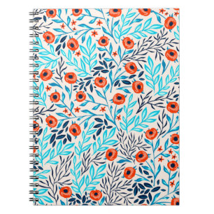 Abstracte Kleurrijke Rozen: Bloemen Notitieboek