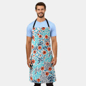 Abstracte Kleurrijke Rozen:  Bloemen Schort (Gedragen)