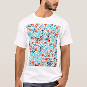 Abstracte Kleurrijke Rozen:  Bloemen T-shirt