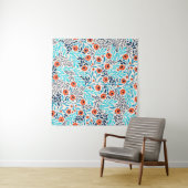 Abstracte Kleurrijke Rozen: Bloemen Wandkleed (In Situ (horizontaal))