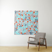 Abstracte Kleurrijke Rozen: Bloemen Wandkleed (In situ)