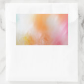 Abstracte kleurrijke Sjabloon Roze rood-blauw Rechthoekige Sticker (Tas)