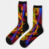 Abstracte kleurrijke Sokken voor heldere lijncurve (Links)