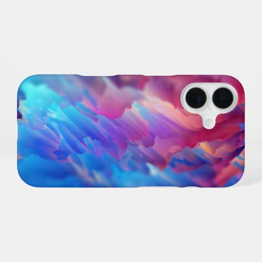 Abstracte Kleurrijke Spikes_iPhone hoesje iPhone 16 Hoesje (Achterkant horizontaal)