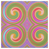 Abstracte kleurrijke spiraal stof (Swatch)