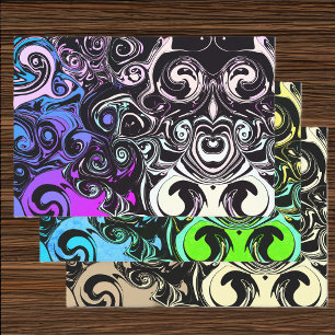 Abstracte kleurrijke spiralen  inpakpapier vel
