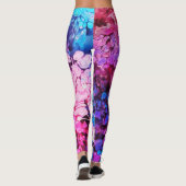 Abstracte Kleurrijke Splatter Paint Regenboog Vers Leggings (Achterkant)