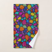 Abstracte kleurrijke stenen bad handdoek (Handdoek)