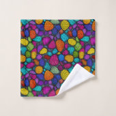 Abstracte kleurrijke stenen bad handdoek (Wasdoekje)