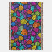 Abstracte kleurrijke stenen deken (Voorkant Verticaal)