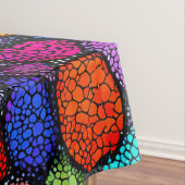 Abstracte kleurrijke stenen tafelkleed (Voorbeeld)