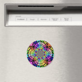 Abstracte kleurrijke sterren magneet (Insitu (Vaatwasser))