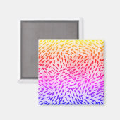 Abstracte kleurrijke Stippen Magneet (Voorkant / Achterkant)