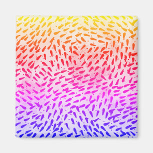 Abstracte kleurrijke Stippen Magneet