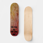 abstracte kleurrijke straatstijl skateboard (Voorkant)