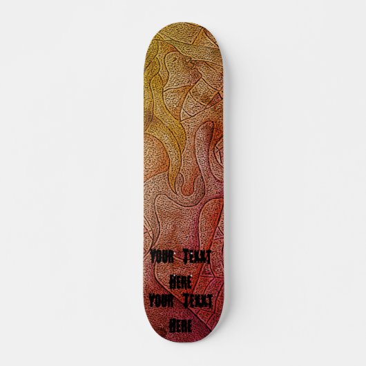 abstracte kleurrijke straatstijl skateboard (Voorkant)