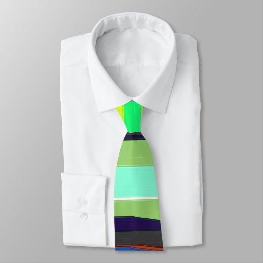 Abstracte kleurrijke strepen stropdas (Gebonden)