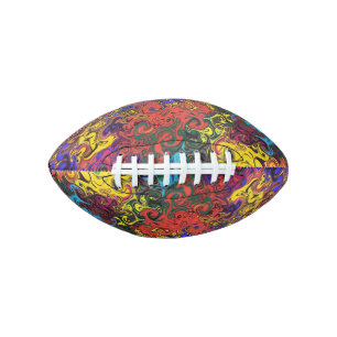 Abstracte kleurrijke strijders / american football