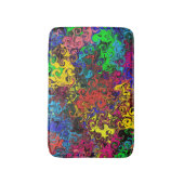 Abstracte kleurrijke strijders / badmat (Voorkant Verticaal)