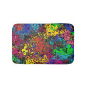 Abstracte kleurrijke strijders / badmat (Voorkant)