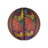 Abstracte kleurrijke strijders / basketbal (Verticaal)