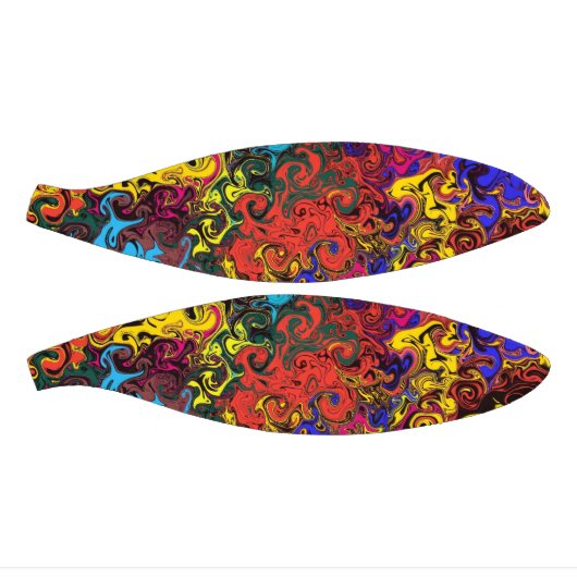 Abstracte kleurrijke strijders / basketbal (Panelen)