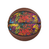 Abstracte kleurrijke strijders / basketbal (Voorkant)