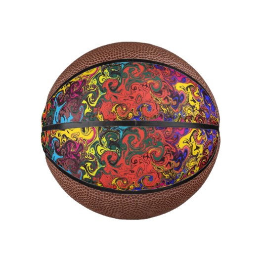 Abstracte kleurrijke strijders / basketbal (Voorkant)