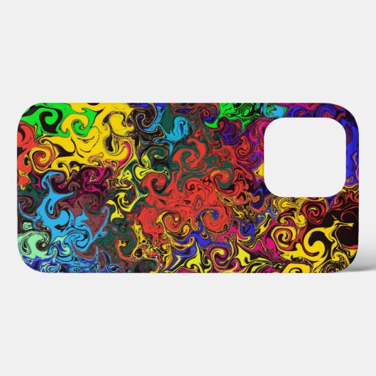 Abstracte kleurrijke strijders / Case-Mate iPhone case (Achterkant (horizontaal))
