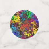 Abstracte kleurrijke strijders / confetti (Kleine voorkant)