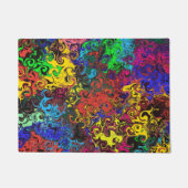 Abstracte kleurrijke strijders / deurmat (Voorkant)