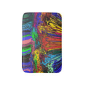 Abstracte kleurrijke strijders / fijngemaakt en ge badmat (Voorkant Verticaal)