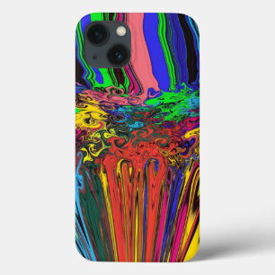 Abstracte kleurrijke strijders / fijngemaakt en ge Case-Mate iPhone case