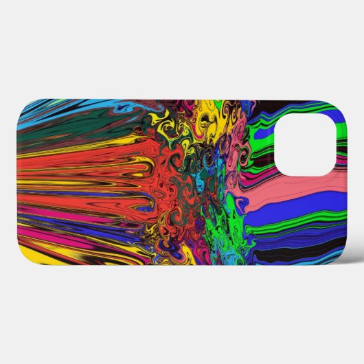 Abstracte kleurrijke strijders / fijngemaakt en ge Case-Mate iPhone case (Achterkant (horizontaal))