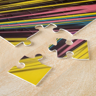 Abstracte kleurrijke strijders / fijngemaakt en ge legpuzzel