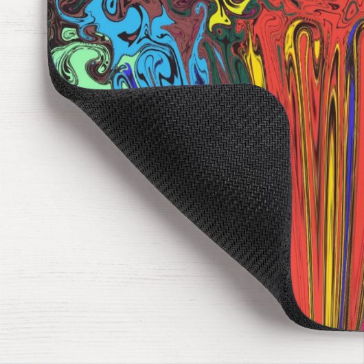 Abstracte kleurrijke strijders / fijngemaakt en ge muismat (Hoek)