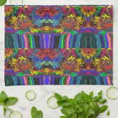 Abstracte kleurrijke strijders / fijngemaakt / hal theedoek (Gevouwen)