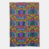 Abstracte kleurrijke strijders / fijngemaakt / hal theedoek (Verticaal)