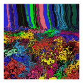 Abstracte kleurrijke strijders / fijngemaakt / perfect poster (Voorkant)