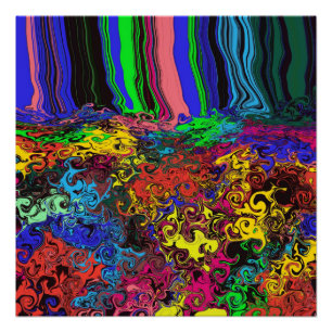 Abstracte kleurrijke strijders / fijngemaakt / perfect poster