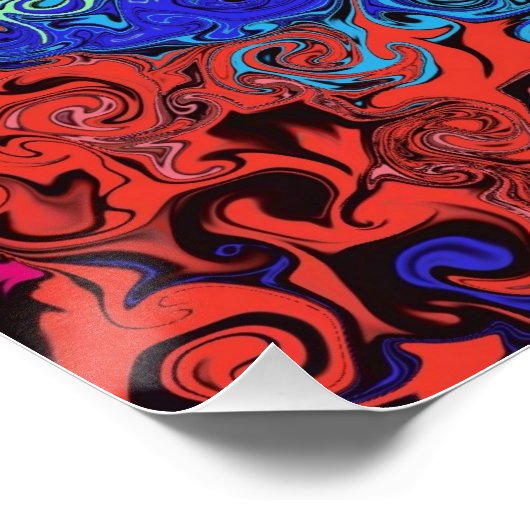 Abstracte kleurrijke strijders / fijngemaakt / perfect poster (Hoek)