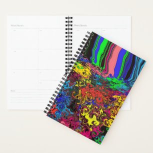 Abstracte kleurrijke strijders / fijngemaakt / planner