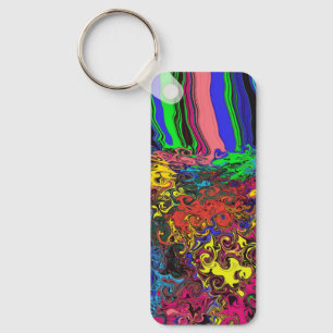 Abstracte kleurrijke strijders / fijngemaakt / sleutelhanger