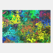 Abstracte kleurrijke strijders / filters / inpakpapier vel (Voorkant 3)
