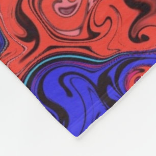 Abstracte kleurrijke strijders / fleece deken