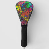 Abstracte kleurrijke strijders / golfheadcover (Voorkant)