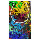 Abstracte kleurrijke strijders / klein cadeauzakje (Achterkant)