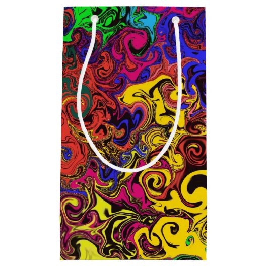 Abstracte kleurrijke strijders / klein cadeauzakje (Voorkant)