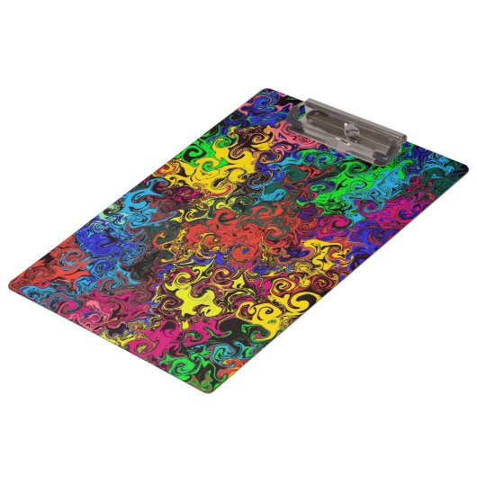 Abstracte kleurrijke strijders / klembord (Gekanteld)