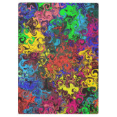 Abstracte kleurrijke strijders / klembord (Achterkant)